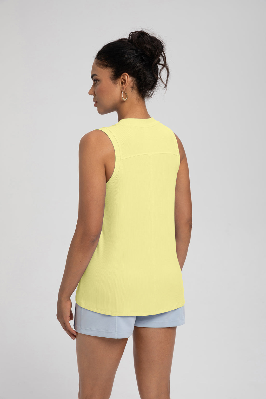 FLOW FLOW Top The Adapt Modal Running Tank Top with Ruched Waistband