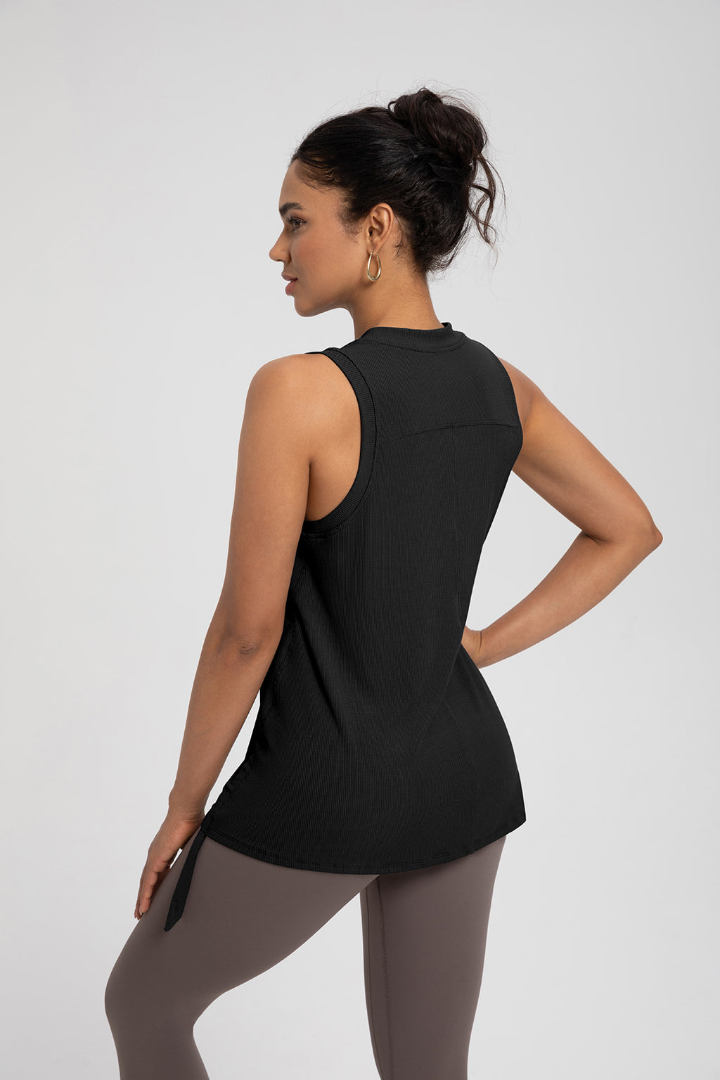 FLOW FLOW Top The Adapt Modal Running Tank Top with Ruched Waistband