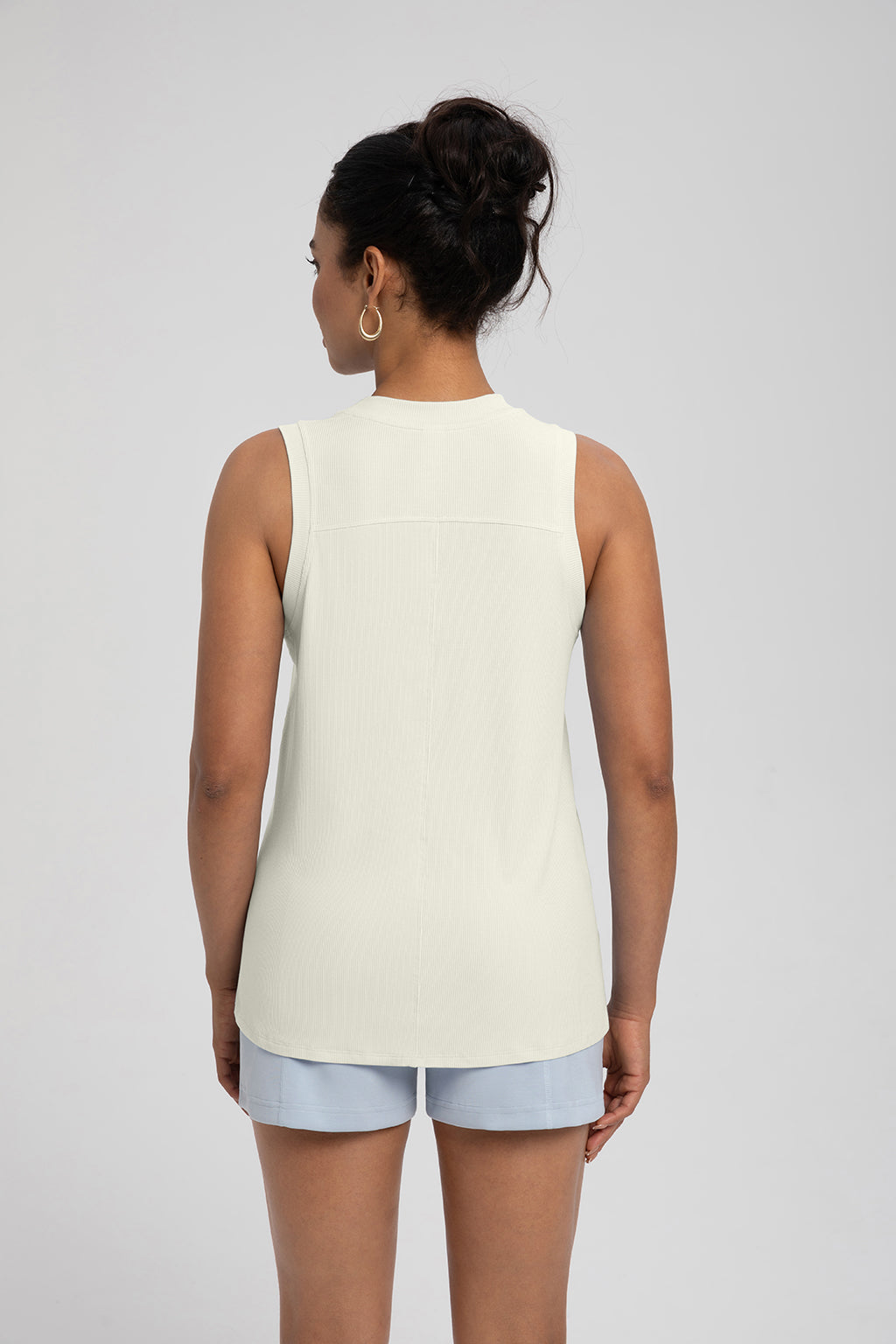FLOW FLOW Top The Adapt Modal Running Tank Top with Ruched Waistband