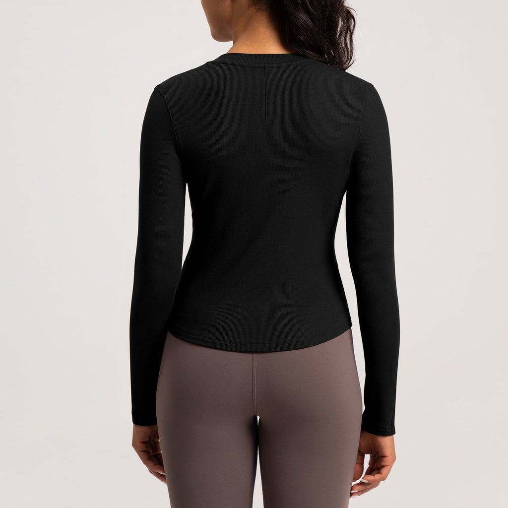 FLOW FLOW Top The Infinity Modal Henley Athleisure Shirt Top