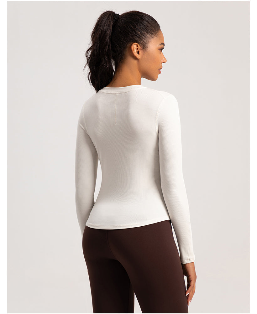 FLOW FLOW Top The Infinity Modal Henley Athleisure Shirt Top