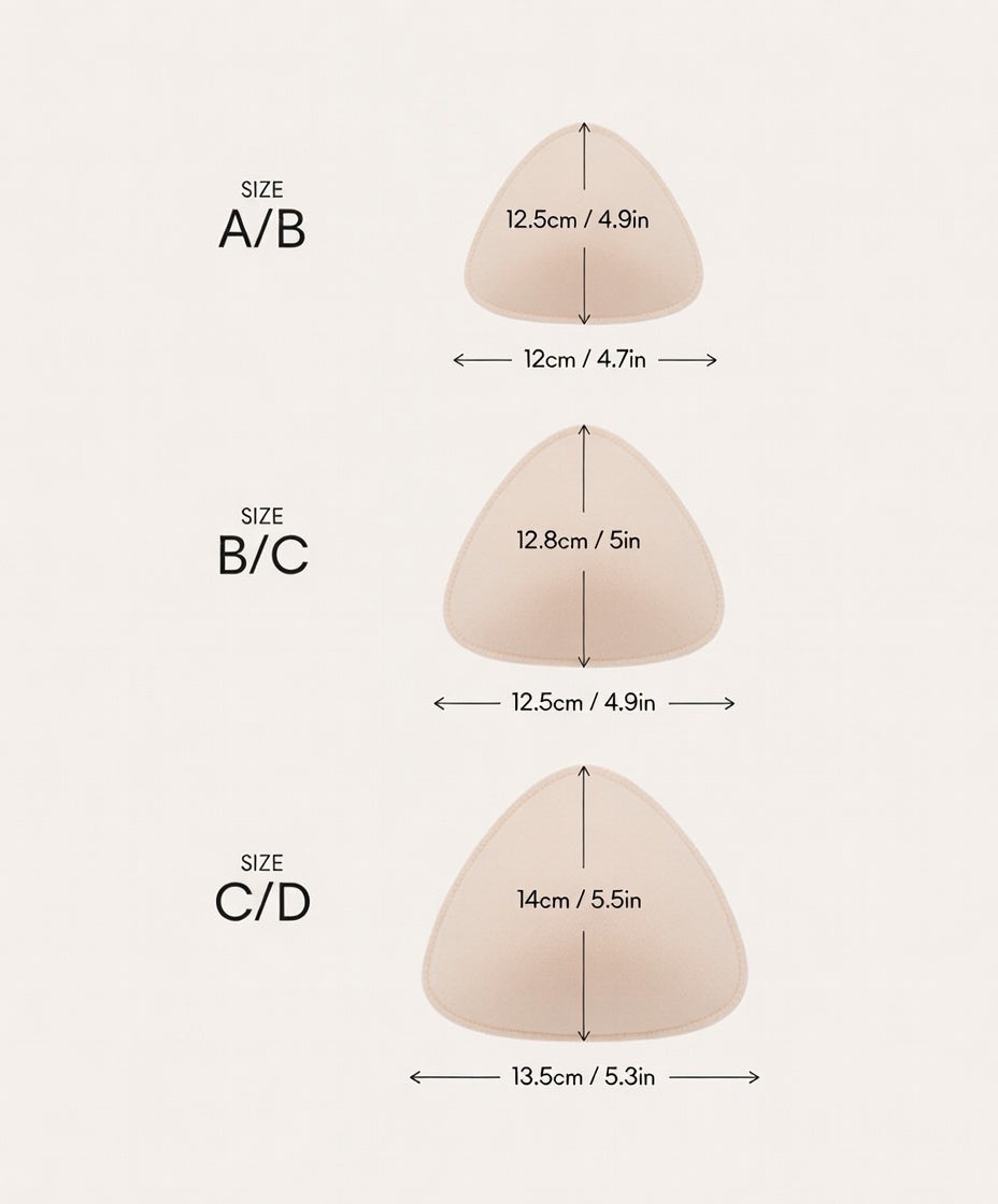 The Sensate Removable Bra Pads Inserts for Onesie & Sports Bra